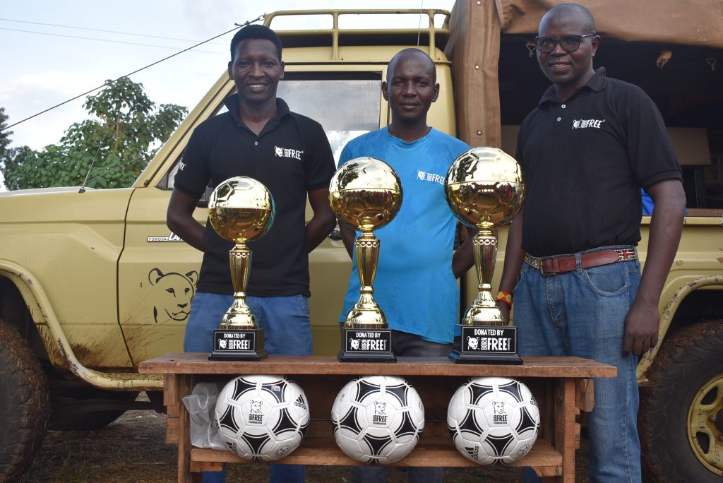 Born Free Team with the Trophies