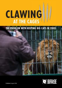 Front cover of the 'Clawing at the Cages' report